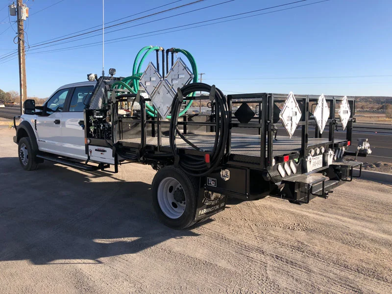 Chemical treater truck