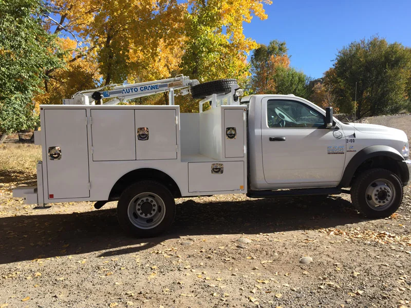 Custom utility body truck